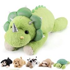 Triceratops Weighted Stuffed Animals - 22 Inch 4.5 Pounds Weighted Plushies D