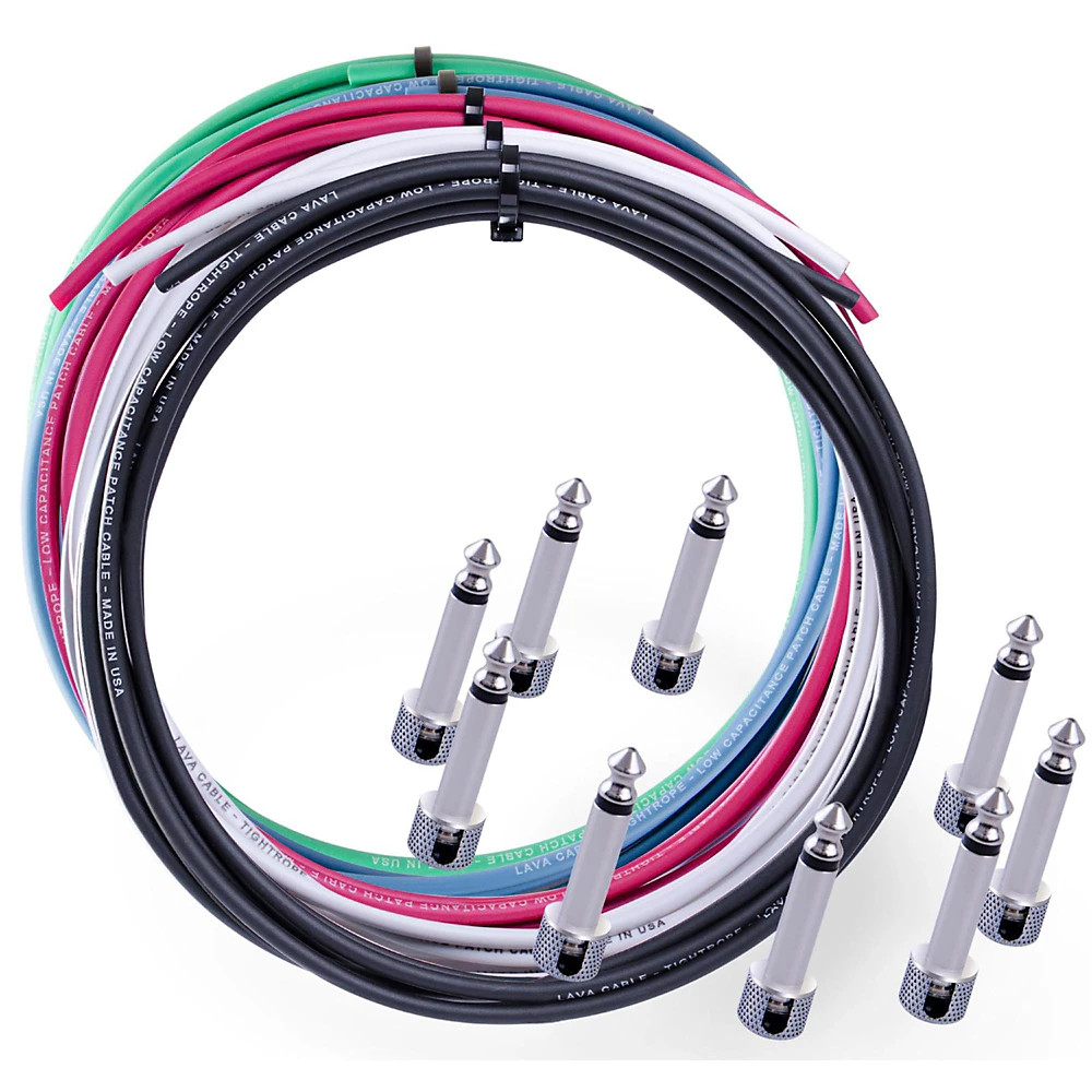 Lava Tightrope Solder-Free Cable Kit with 10 Right Angle Plugs 10 ft White 11890₽