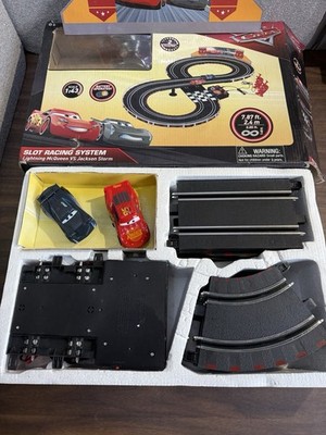 Disney Cars Slot Car Racing System Lightning McQueen vs Jackson Storm