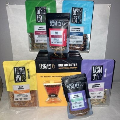 Tiesta Tea Premium Loose Leaf Tea:  6 Loose Leaf Tea Blends with 16oz Infuser.