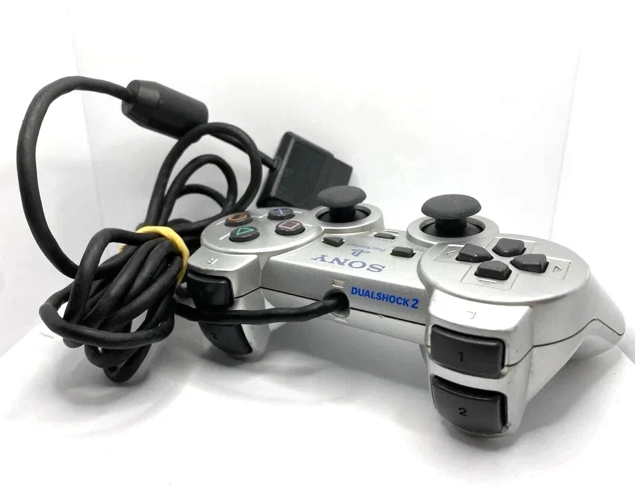 Manette Ps2 Satin Silver Argenté Officielle Sony Controller Argent Playstation 2 - Photo 4/4