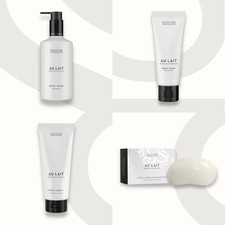 Image of Scottish Fine Soaps Au Lait Milk Body Cream Lotion & Wash Soap Various Vegan