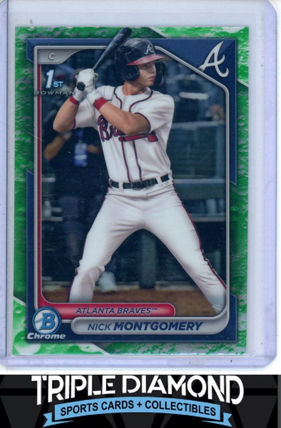 2024 Bowman Draft Chrome 1st Nick Montgomery Lunar Glow Refractor S143
