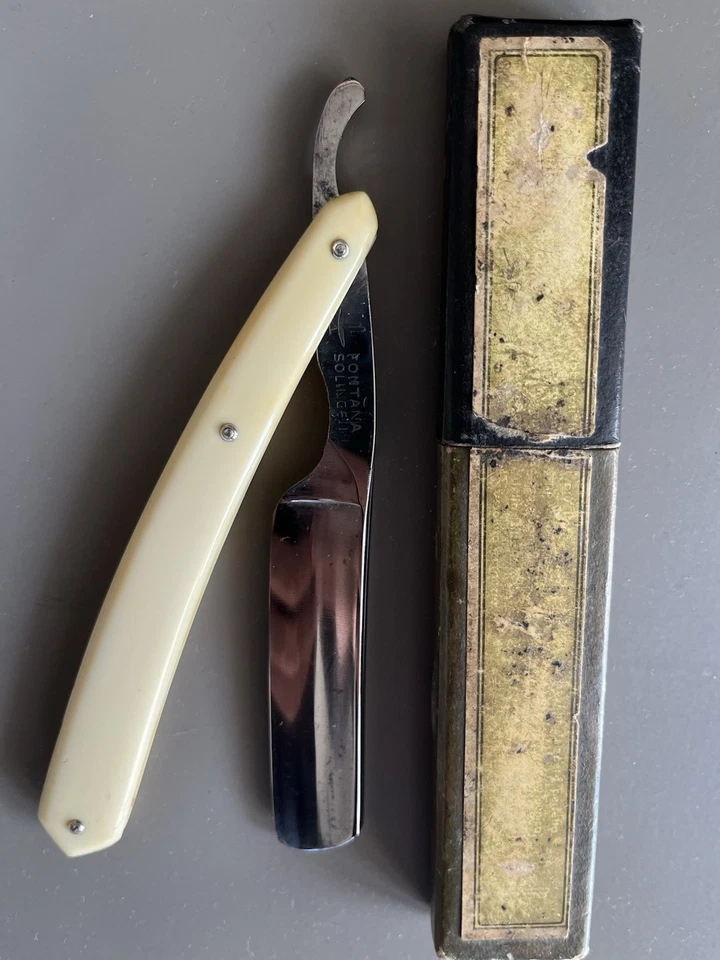 Rasoio Fontana modello Rex Solingen  a mano libera  razor coupe choux - Immagine 2 di 4