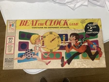 Vintage Milton Bradley Co Beat The Clock Game 2nd Edition 1969 - Complete