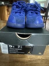 Jordan 12 Retro BT Size 5c Deep Royal Blue/white 850000 400