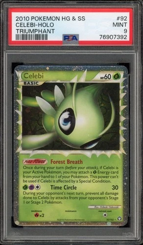 Pokemon Celebi Prime Triumphant Holo Ultra Rare #92 PSA 9 Mint