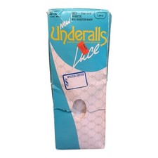 Vintage Underalls Lace Pantyhose  Panties All In One White A-B