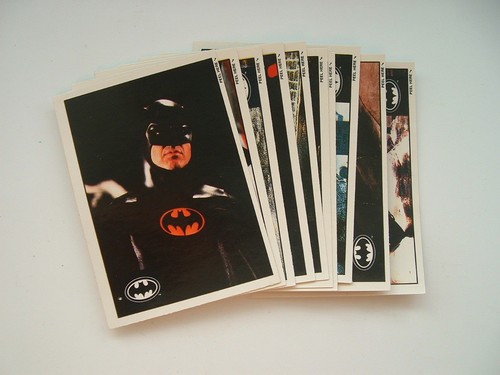 1992 Topps German Batman Returns Movie full sub set of 11 mini gum sticker cards - Picture 2 of 3