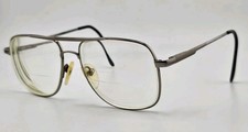 Vintage Europa Eyewear Aviator Glasses Gunmetal Metal Frame RX 70s 80s