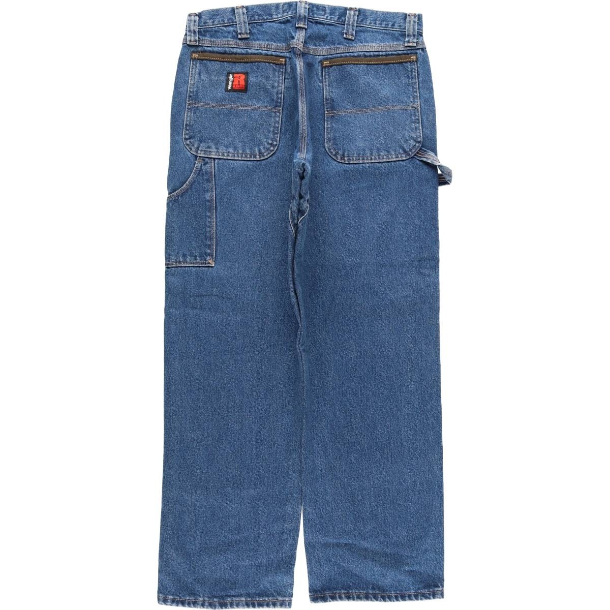 Used Wrangler RIGGS WORKWEAR denim painter pants men's size W34 thumbnail 2