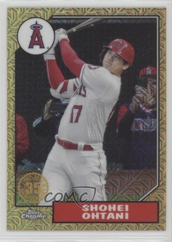 2022 Series 1 1987 Topps Chrome Silver Pack Mojo Shohei Ohtani #T87C-1 2d8