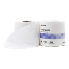 Toilet Tissue McKesson White 2-Ply Standard Size Cored Roll 500 Sheets 3-3/5 X