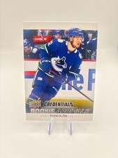2021-22 Upper Deck Credentials Rookie Arrivals Vasily Podkolzin Card #RA-10. rookie card picture