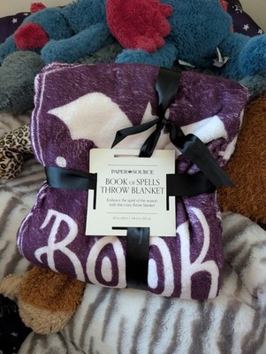 Book of Spells Witchy Throw Blanket Barnes & Noble Paper Source Dark Academia