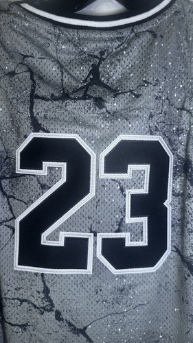 Jordan 23 Printed Cement Gray NWT Jersey Big Kids Size Large - Picture 6 of 6