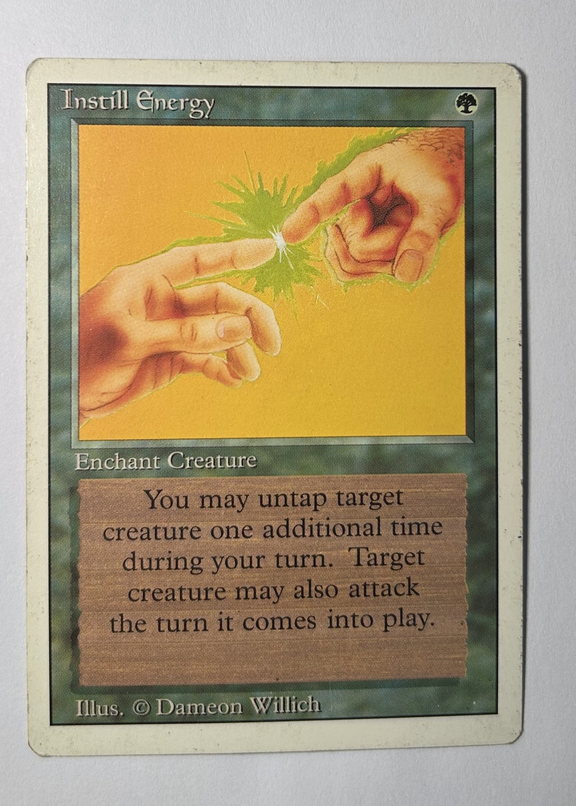 Instill Energy - Revised Edition (3rd Edition, 3ED) 1994 - MTG Uncommon LP