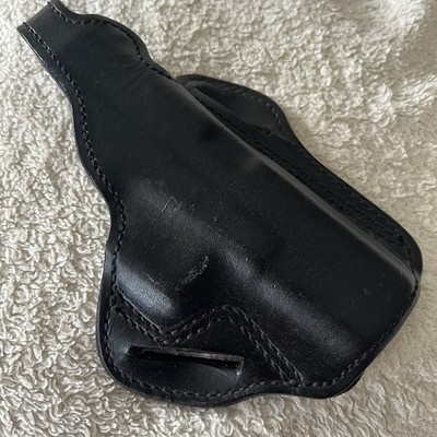 DeSantis Leather Holster 001 B2 - Made In USA. Rear Back Firearm