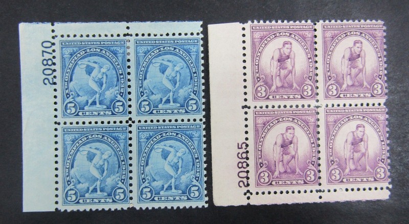 nystamps US Plate Block Stamp # 718 719 Mint OG NH/H     L10x3124