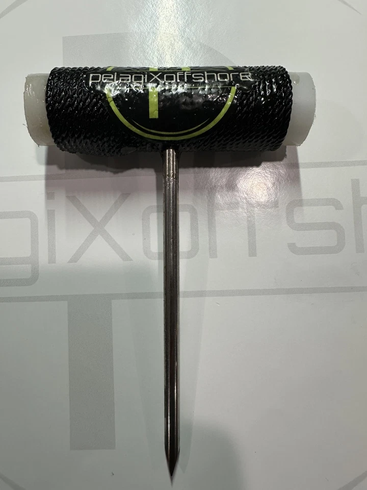 Punta de atún de 6""/acero inoxidable 316 con mango con cable de 4"" Foto 2 de 4