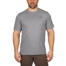 Milwaukee Gen II Men's Work Skin Extra Large Gray Short-Sleeve T-Shirt