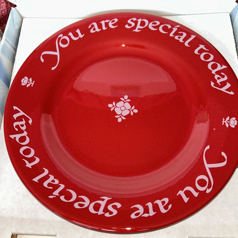 Waechtersbach 'You Are Special Today' Red Plate Germany