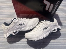 FILA Men's Sporter White/Navy Running Shoe - Sizes 8.5/9.5/11.5/12