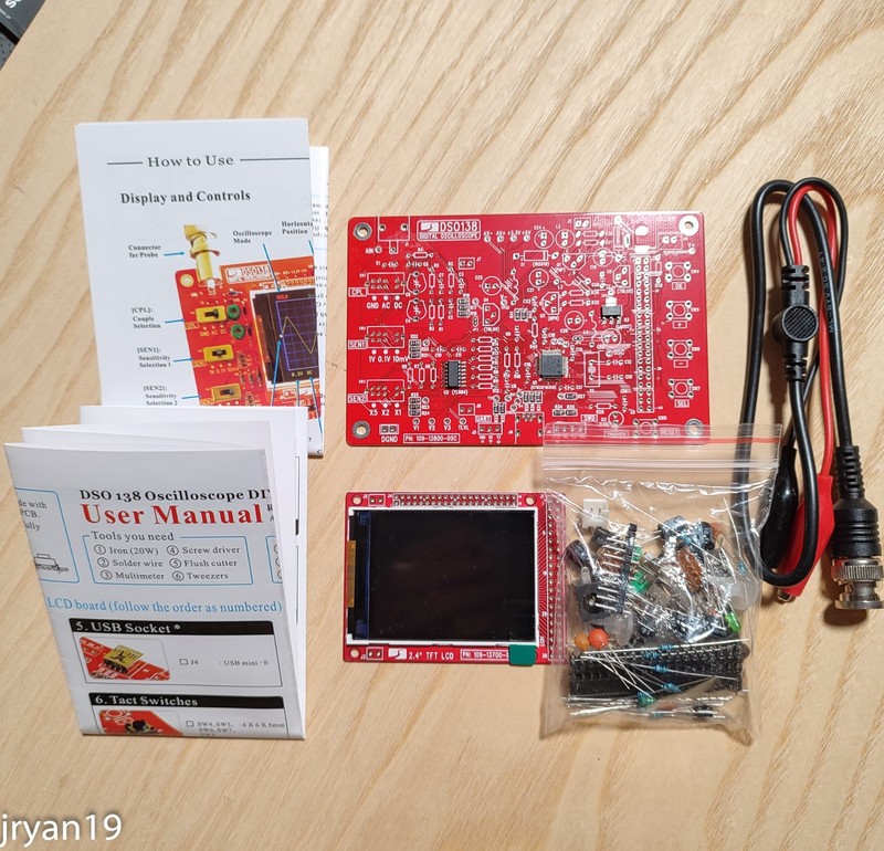 DSO138 Oscilloscope & Flashing LED Xmas Tree DIY Soldering Unassembled Kits