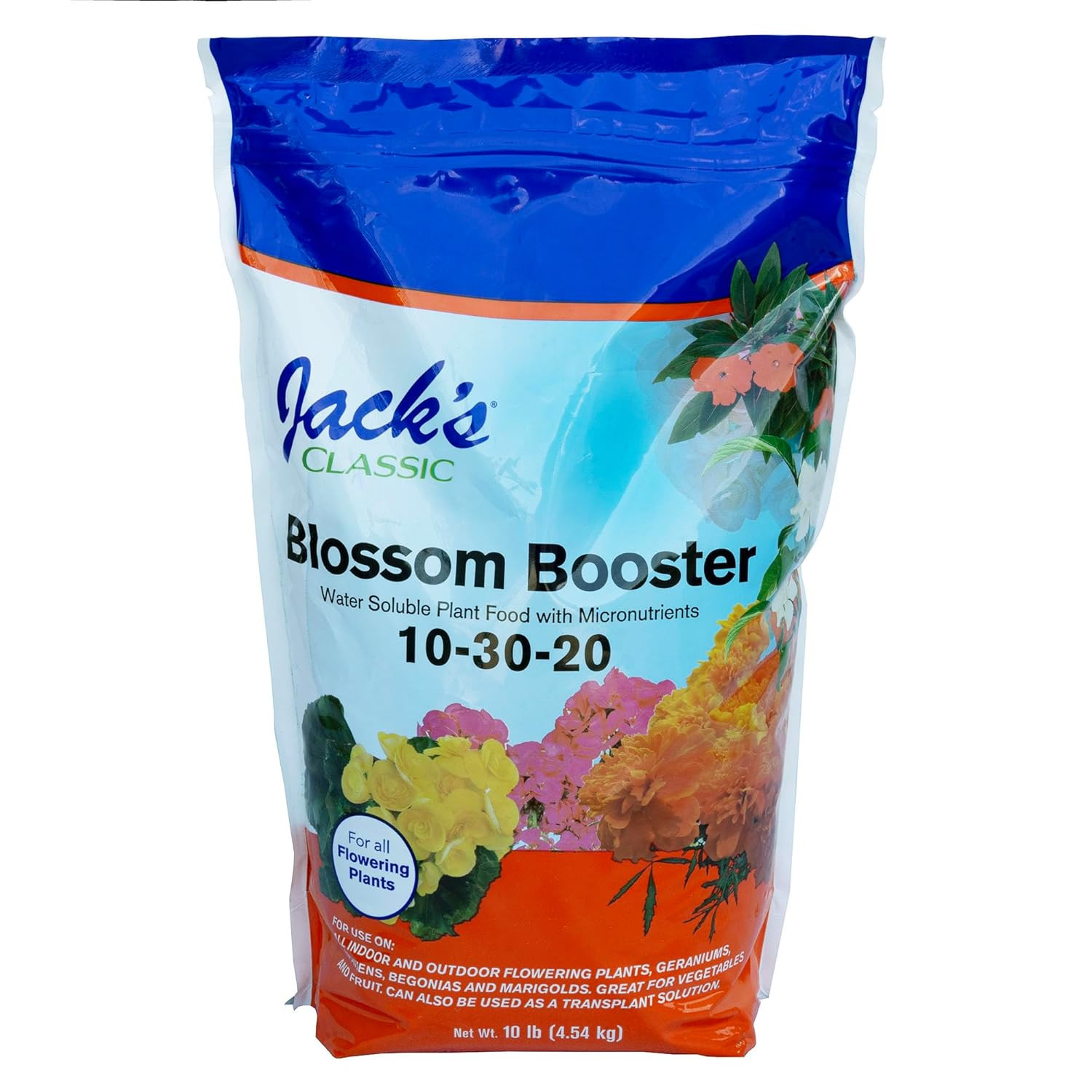 Jack'S Classic 10-30-20 Blossom Booster Water-Soluble Fertilizer with Micronutri