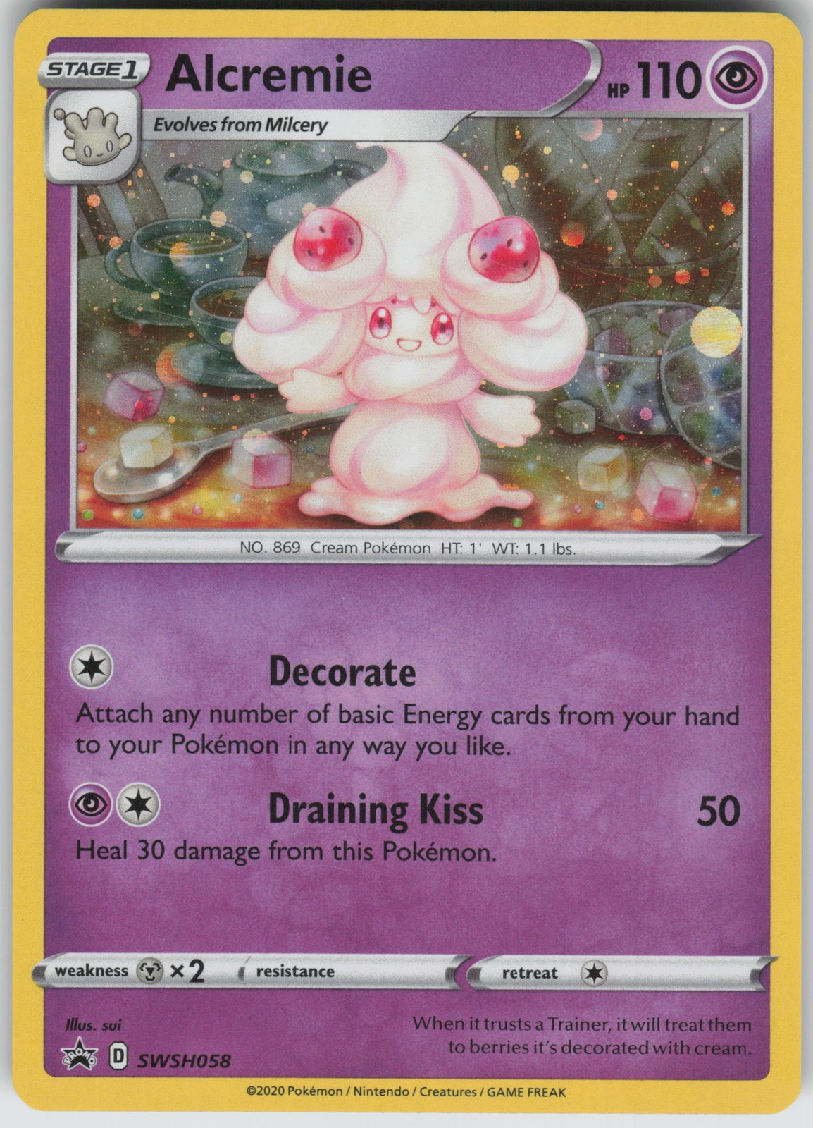 Alcremie SWSH: Sword & Shield Promo Cards SWSH058 Pokemon