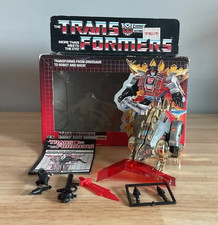 Vintage 1985 Transformers Hasbro G1 Dinobot Snarl   Box - Complete