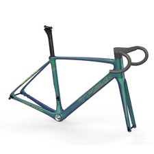 Carbon Road Bike Frame UD Glossy Disc Brake Bicycle Frameset with Handlebar Stem