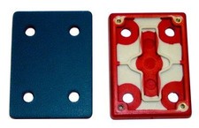 3M Stikit 20434 D/F Pad, 3" x 4" x 1/2", Red