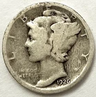 1926 D   FINE. SILVER MERCURY DIME