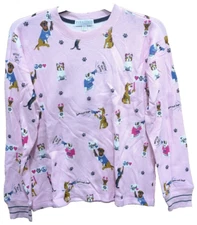 PJ Salvage Womens Large Woof for Love Dog Puppy Lounge Sleep Shirt T10