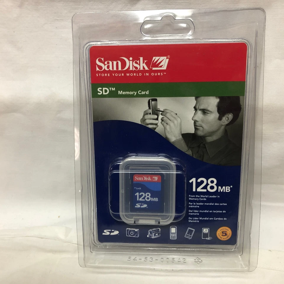 SanDisk 128MB SD Memory Card In Original Package - Image 2 of 4