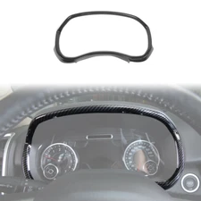 👍 Carbon Fiber Dashboard Meter Cover Trim Frame Bezel For Dodge Ram 1500 2018+