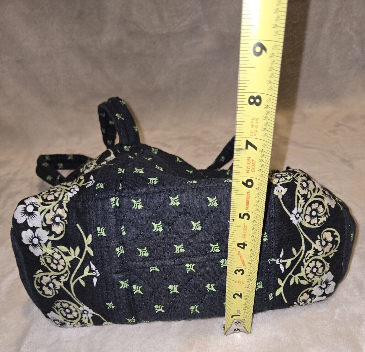 Quilted Pattern Draw String Backpack and Handbag … - image 14