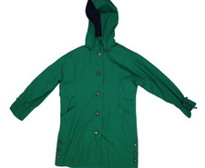 Vintage Misty Harbor Green Button Front Hoode...