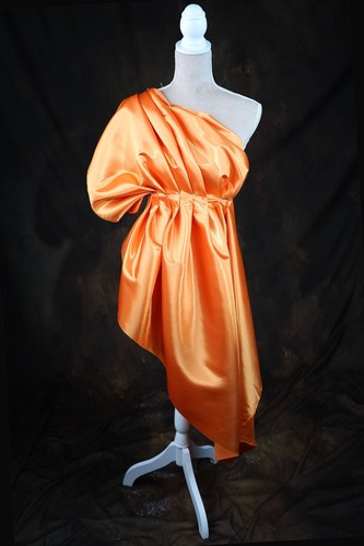 Orange Silky Bridal Satin Fabric by the yard 60" Wide 621 - Picture 2 of 12
