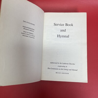 洋書　古書　worship and service hymnal 1958 1958 Service Book and Hymnal the LUTHERAN Church in America Music