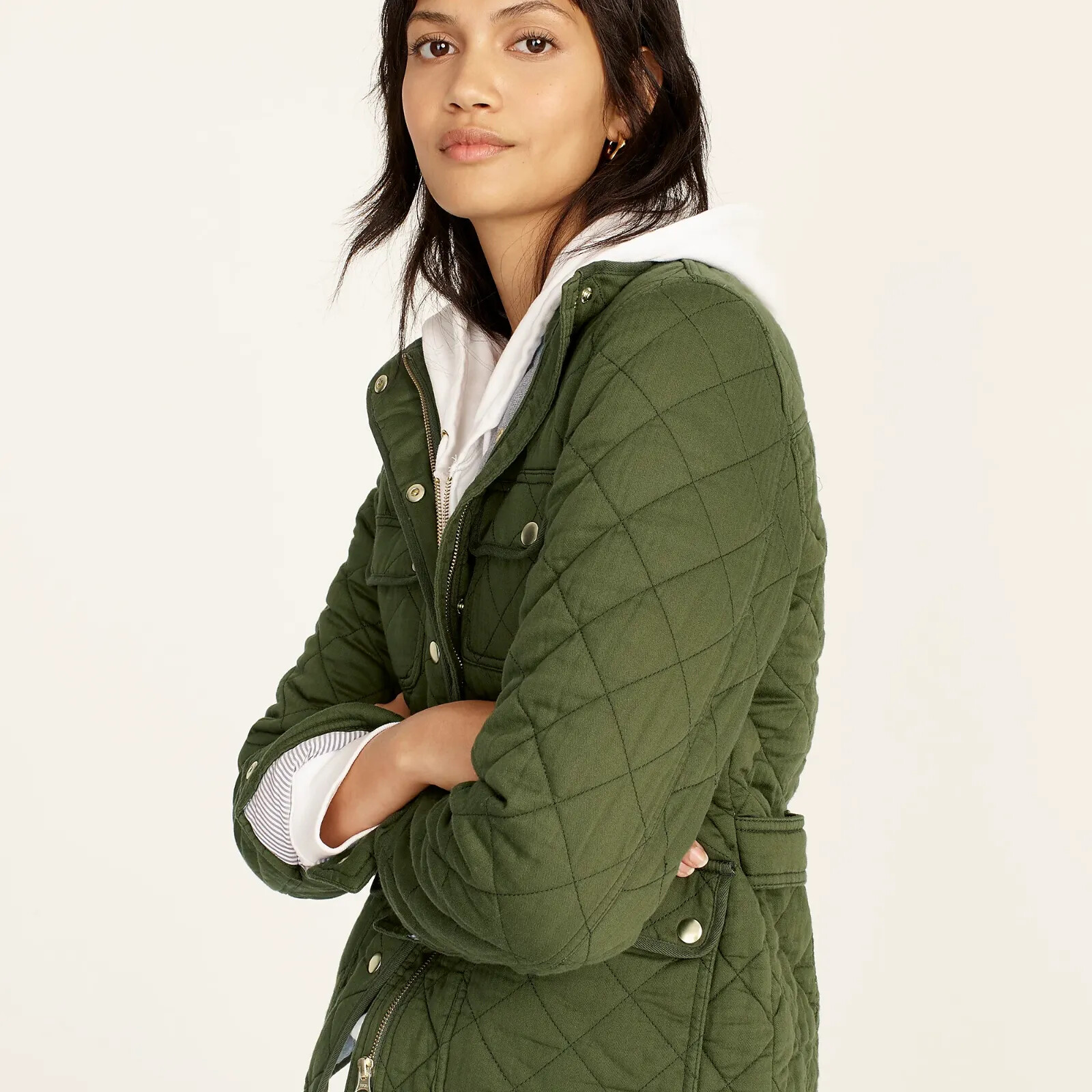 J.Crew Quilted Downtown Field Jacket 