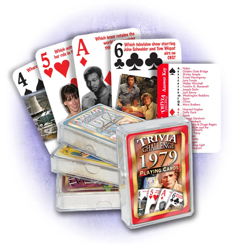 Flickback 1979 Trivia Playing Cards: Birthday or Anniversary Gift - Image 2 of 2