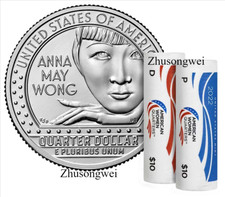 2022 American Women Quarter Anna May Wong (P+D Mark) 2 coins - Free shipping