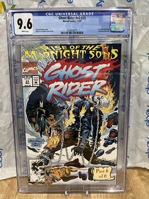 GHOST RIDER v2 31 CGC 9.6 WHITE PAGES  8/92 COMICS FIRST FULL APP. MIDNIGHT SUNS