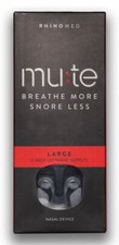NEW Rhinomed Mute LARGE Reuseable Nasal Breathe Snoring Aid PACK OF 3