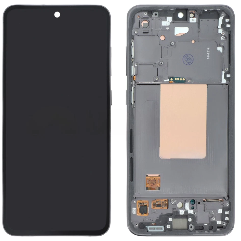 DISPLAY AMOLED ORIGINALE SAMSUNG S24 FE S721 SM-S721 NERO TITANIO BIANCO SILVER - Immagine 2 di 3