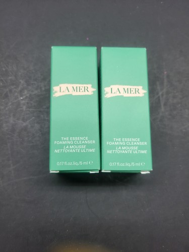 2 x La Mer The Essence Schaumreiniger Probengröße je 0,17 Unzen/5 ml *Neu im Karton*
