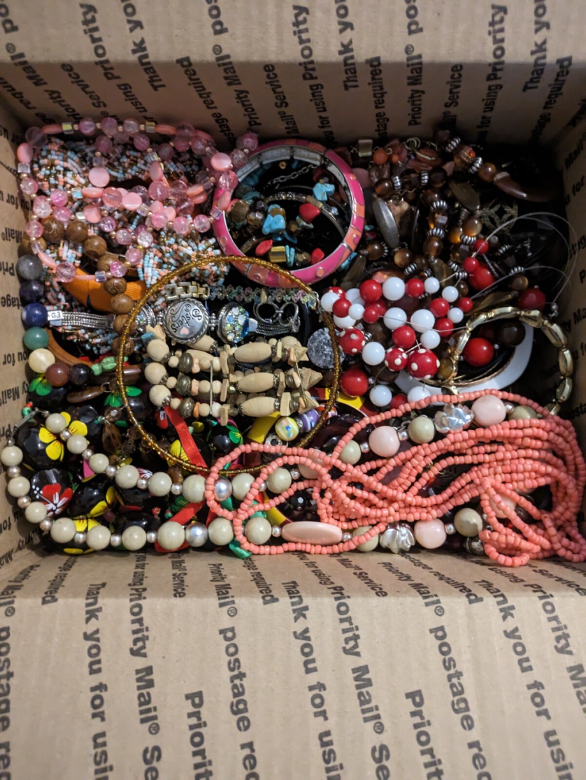 14lb+ Huge Lot of Vintage to Now WEARABLE Mixed Costume Jewelry Bulk