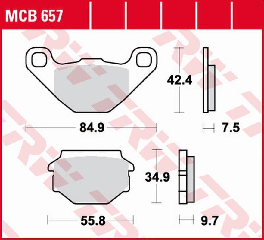 Plaquettes de frein avant pour Aprilia SX 125 2008-2014 et moto Gilera